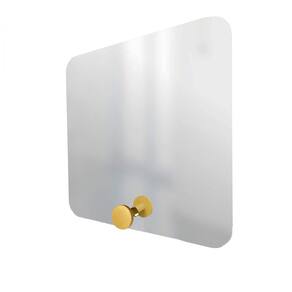 Espelho Funcional Hook Amarelo 50X50 Cm Quadrado