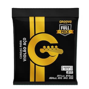 Encordoamento Groove Violão Aço Gfp4 Full Package 11/52