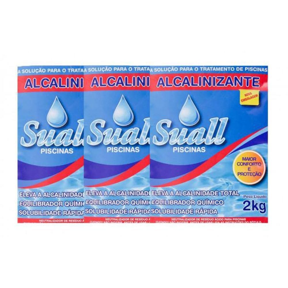 Kit 10 Elevador Alcalinidade 2kg Suall