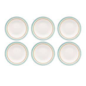 Prato Fundo de Cerâmica 22 cm Estampa Donna Louros 6 unidades - Biona 103722