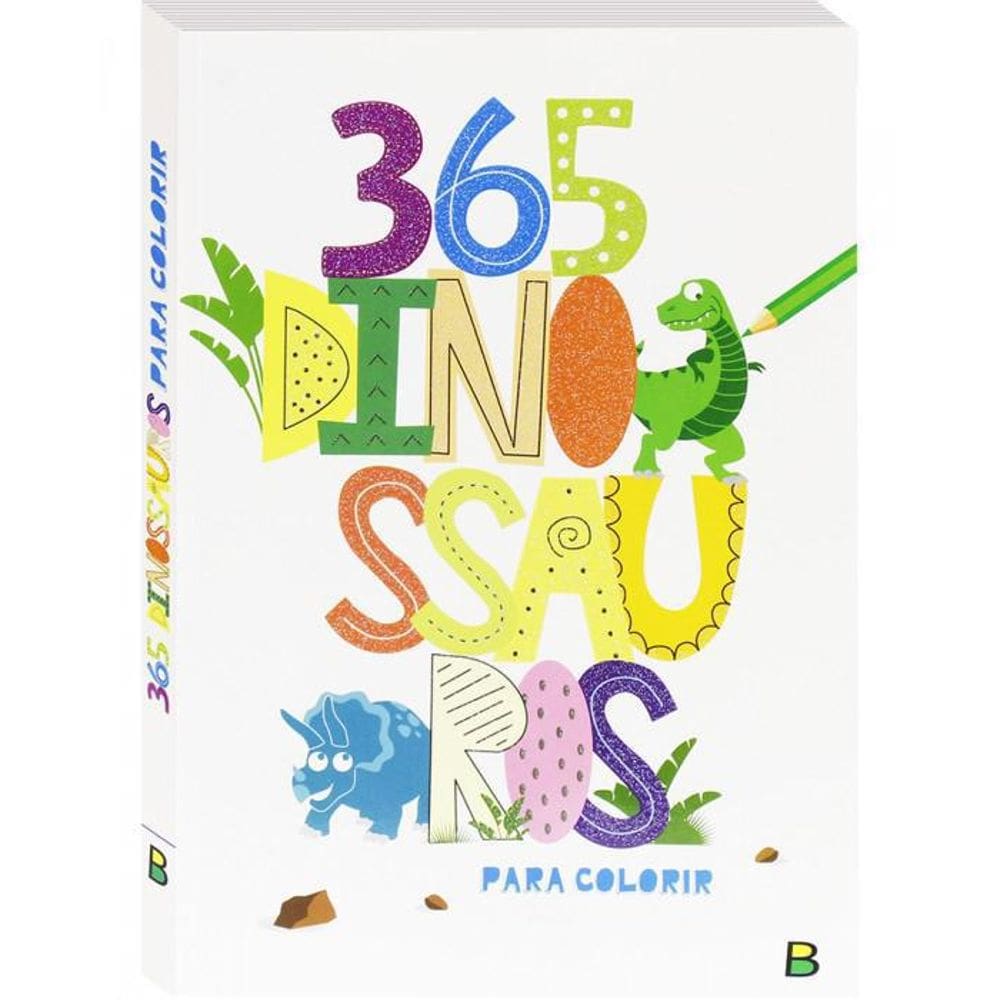 Livro: 365 Dinossauros Para Colorir