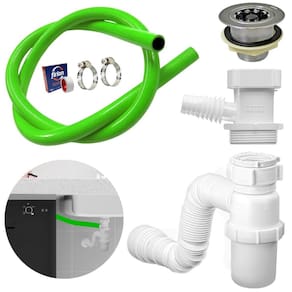 Adaptador Máquina De Lavar Louça + Mangueira + Válvula+Sifão
