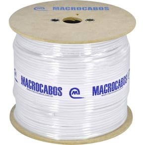Cabo Coaxial Rgc-59 67% Branco Bobina 300 Metros