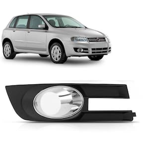Grade Fiat Stilo 2008/2009 LD Preto c/ Aro Cromado