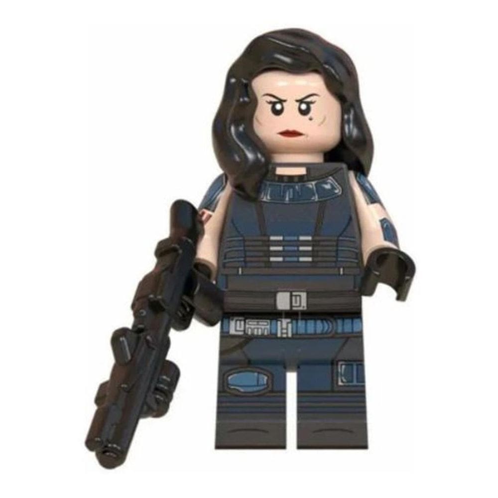 Cara Dune Mandalorian Star Wars Boneco Blocos De Montar