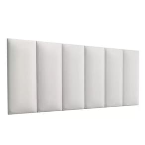 Cabeceira Estofada Casal 1,40Cm Branco Pérola Quarto