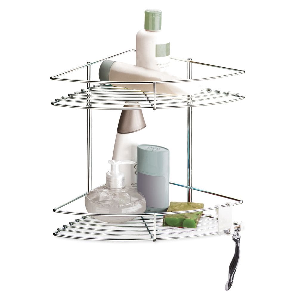 Suporte Cantoneira 2 Andares com Gancho Móvel