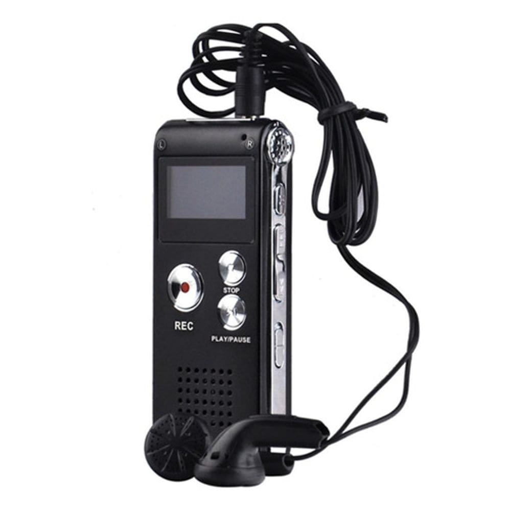 Gravador Multifuncional Digital Recarregável 8gb 650hr Mp3