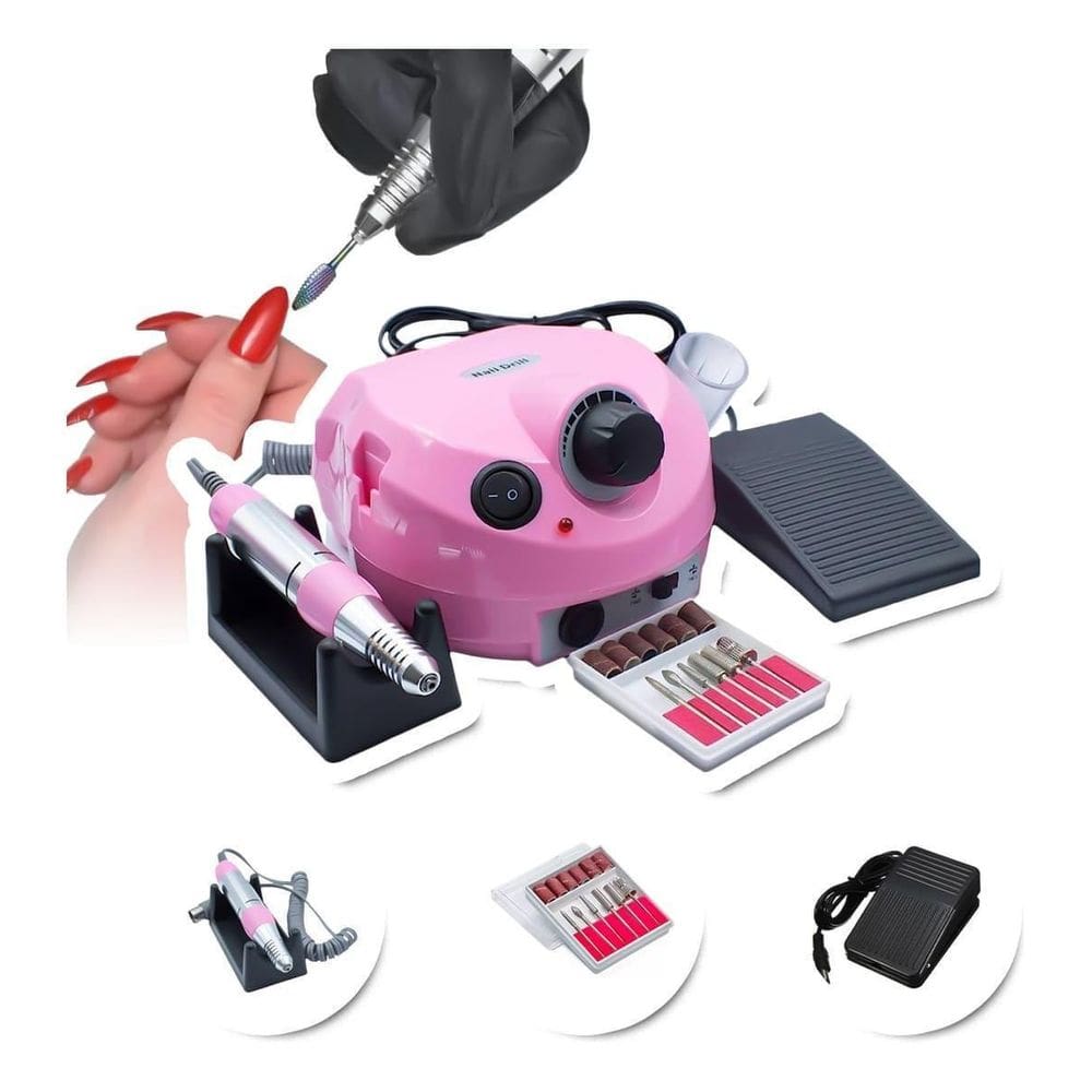 Lixadeira De Unha Profissional Bivolt Elétrica Nail Drill