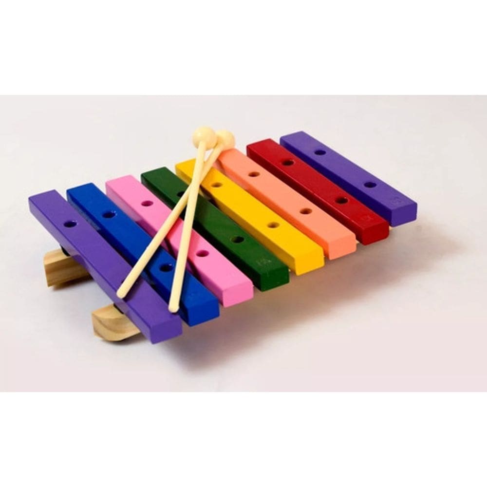 Xilofone Infantil De Madeira C 8 Notas Teclas Colorida P2115