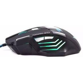Mouse Gamer Profissional BMax X7 Gaming Preto 7D / 2400DP