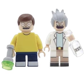 Rick And Morty Dupla De Bonecos Blocos De Montar