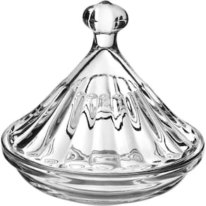 Potiche Decorativo Bomboniere Redondo Home&co Vidro 11x12x12cm Transparente
