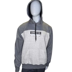 Moletom Masculino da Gangster, Branco com cinza