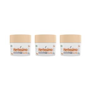 Herbissimo Creme 55G Vanilla - Kit Com 3Un