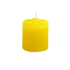 Vela Noturna 12 unidades Amarelo 5x5 cm Decoração Festa Casa