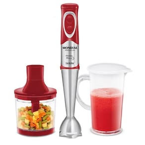 Mixer Premium Mondial M-10 500WVermelho Com Inox 220V