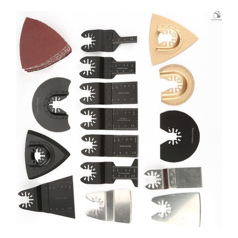 Kit 40pcs Laminas Múlt Serra Oscilante Broca Cabeça Cort Lix