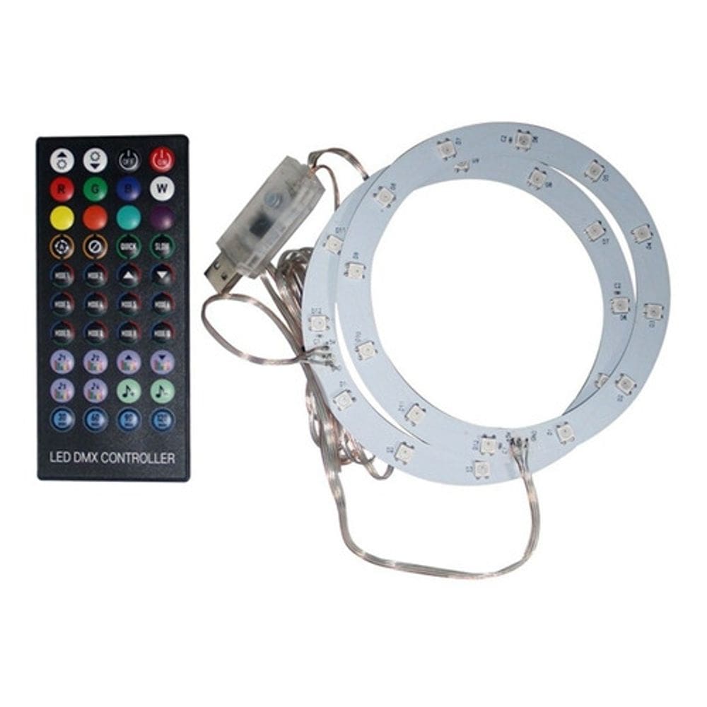 Luz Led Rgb Para Ps5 8 Cores 400 Efeitos De Luzes C Controle