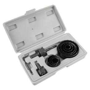 Jogo Serra Copo Madeira Gesso PVC 11 Peças EDA 9JO