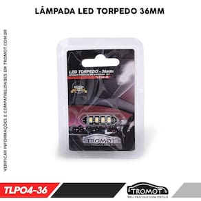 Led Torpedo 36Mm  Embalagem Com 1 Peça