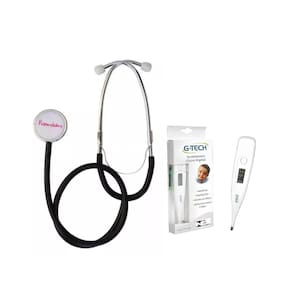 Kit Estetoscópio E Termometro Gtech Accumed Premium