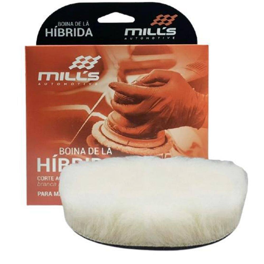 Boina Lã Hibrida Branca 5Corte Agressivo Para Rotativa Mills
