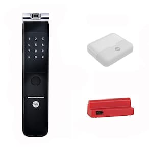 Combo Fechadura Digital Ymf 40A Rl Biometria E Senha Yale
