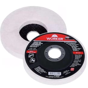 Disco Flap Feltro Inox 114x22mm Liso - Worker 199515