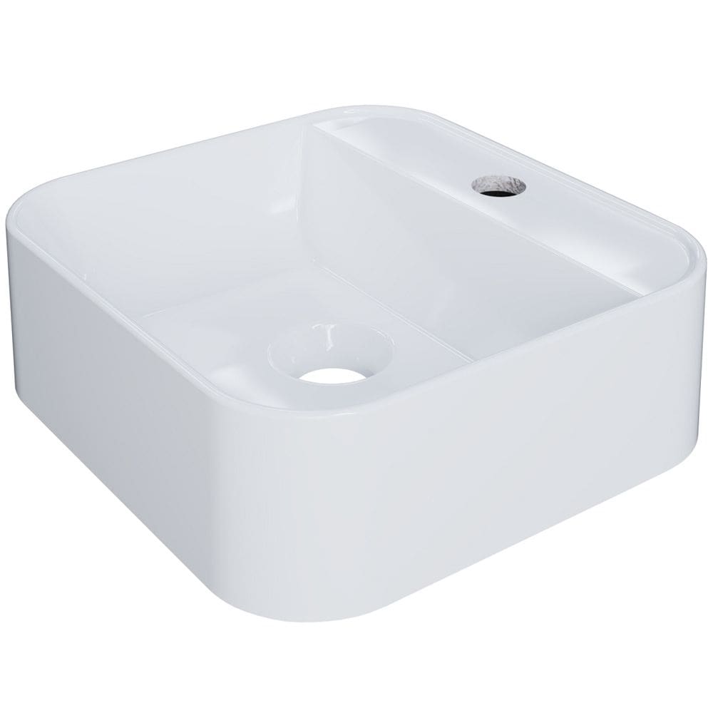 Cuba de Apoio Quadrada Para Banheiro Lavabo C01 QA31W Branco - Lyam
