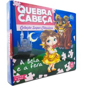 Quebra Cabeça A Bela e a Fera 80 Peças - Pais e Filhos