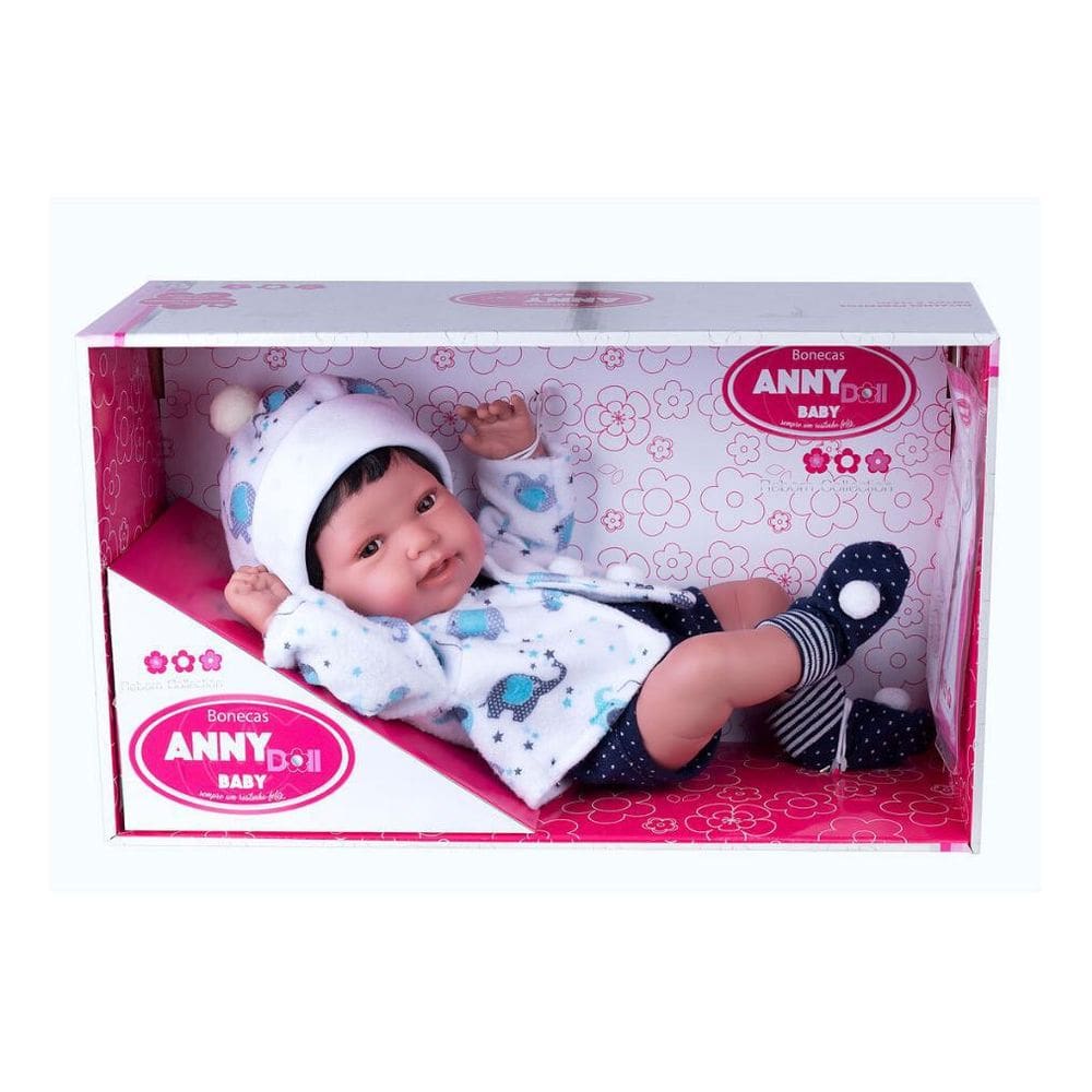 Boneco Anny Doll Baby Menino Reborn Cotiplás