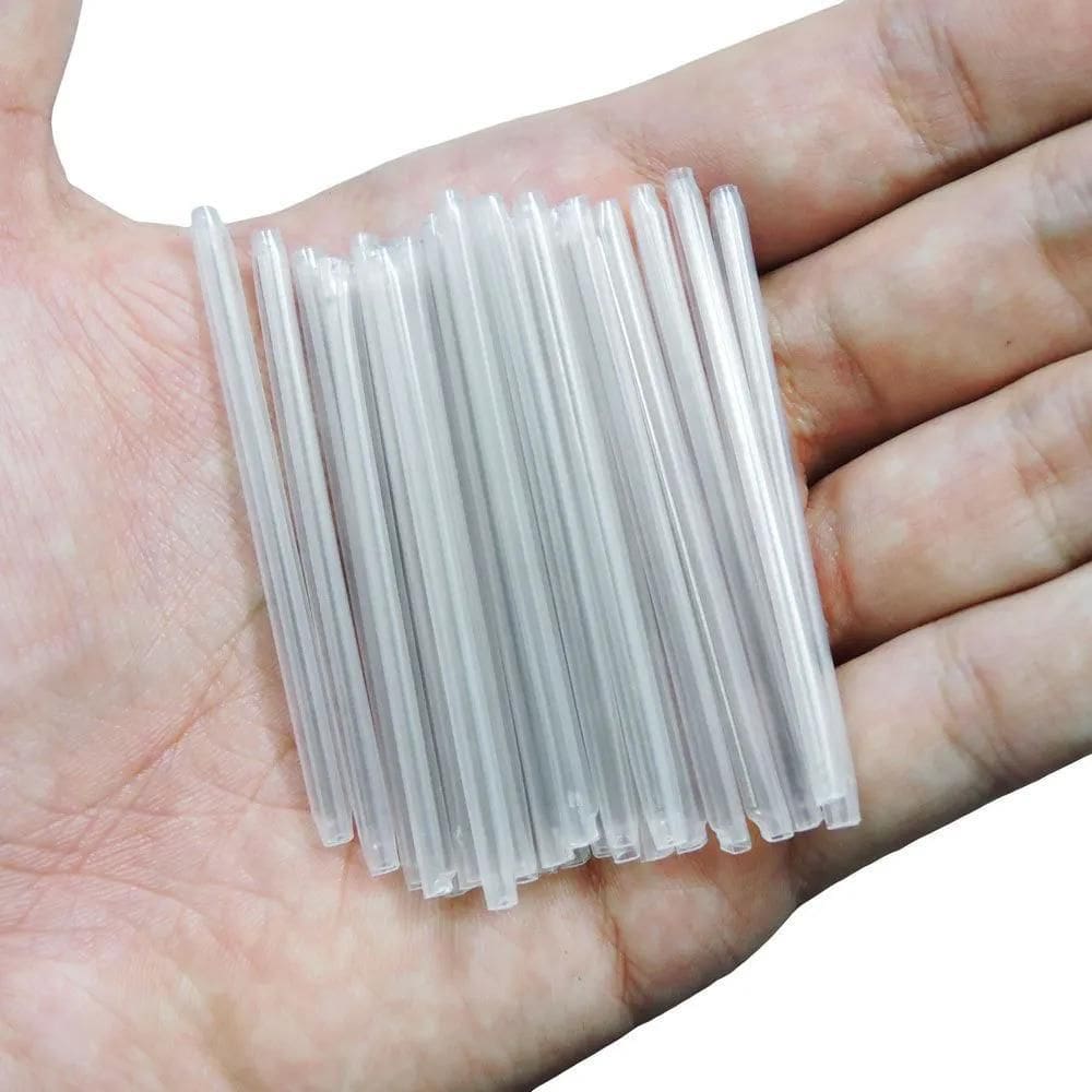 Kit 100 Protetor Emenda Fusão Tubete Fibra Óptica 60Mm