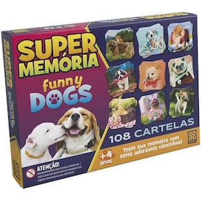 Jogo Super Memoria Funny Dogs Grow 03935