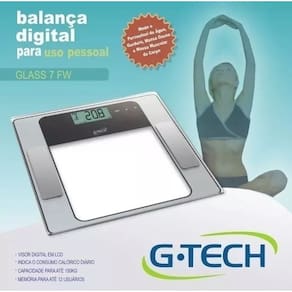 Balança Corporal Digital Para Clínica Consultório De Bioimpedância G-TECH