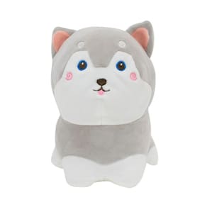 Cachorro De Pelúcia Shiba Cinza - 19 Cm