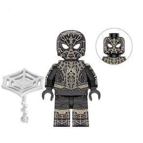 Boneco Blocos De Montar Aranha Sem Volta Pra Casa Black