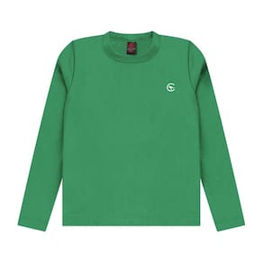 Camiseta Praia Infantil Proteção UV Verde Camaleão Costão