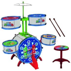 Instrumento Musical - Bateria Gde 10 Peças Pjmasks Candide