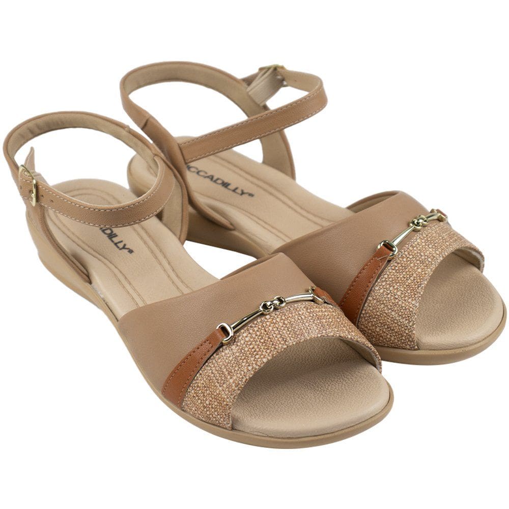 Sandália Piccadilly Amêndoa Feminina