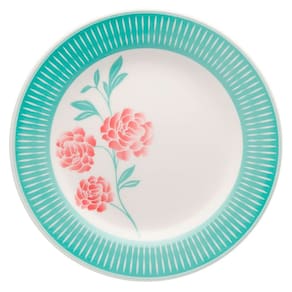 Prato Raso de Cerâmica 24cm Estampa Donna Bloom 1 Unidade - Biona 102489
