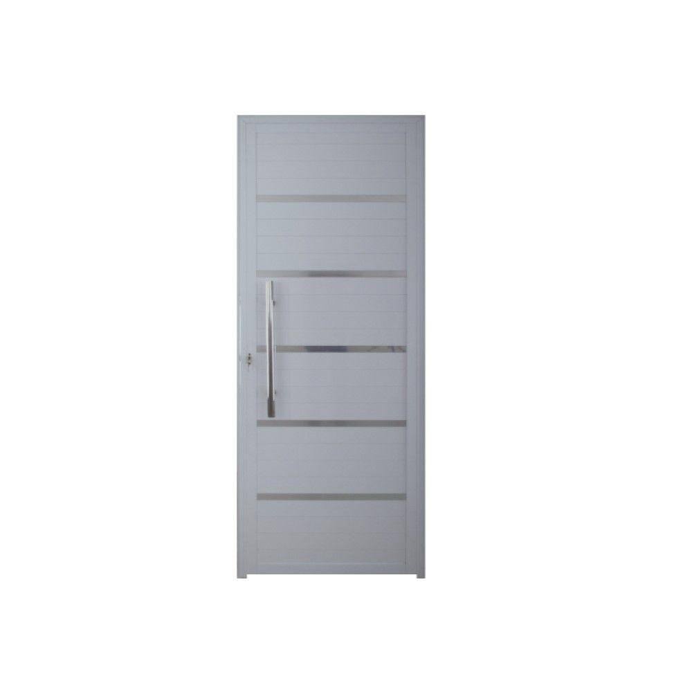 Porta Lambril Solara Com Puxador 90 X 2.10 Branca Lado Esquerdo - Hale
