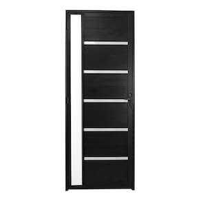 Porta Lambril Solara Com Visor 90 X 2.10 Preta Lado Direito – Hale