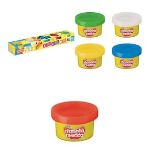 Kit Massinha Divertida 5 Cores/Potes - Art Brink