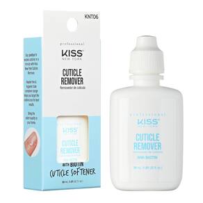 Removedor de cutículas para unhas Kiss New York com biotina 15mL