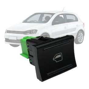 Botao Interruptor Vidro Eletrico LE G6 Simples 1 Estagio