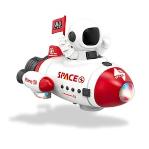 Brinquedo Astronauta Elétrico Giratório 360° com Luzes e Música