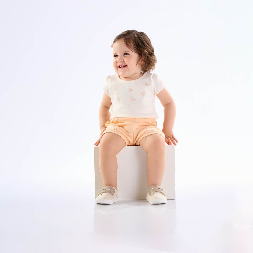 Conjunto Bebê Menina - Off White - 50517-1271