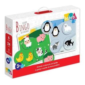 Bingo Animais - 6 Cartelas - Estimula Raciocínio - 19x19cm