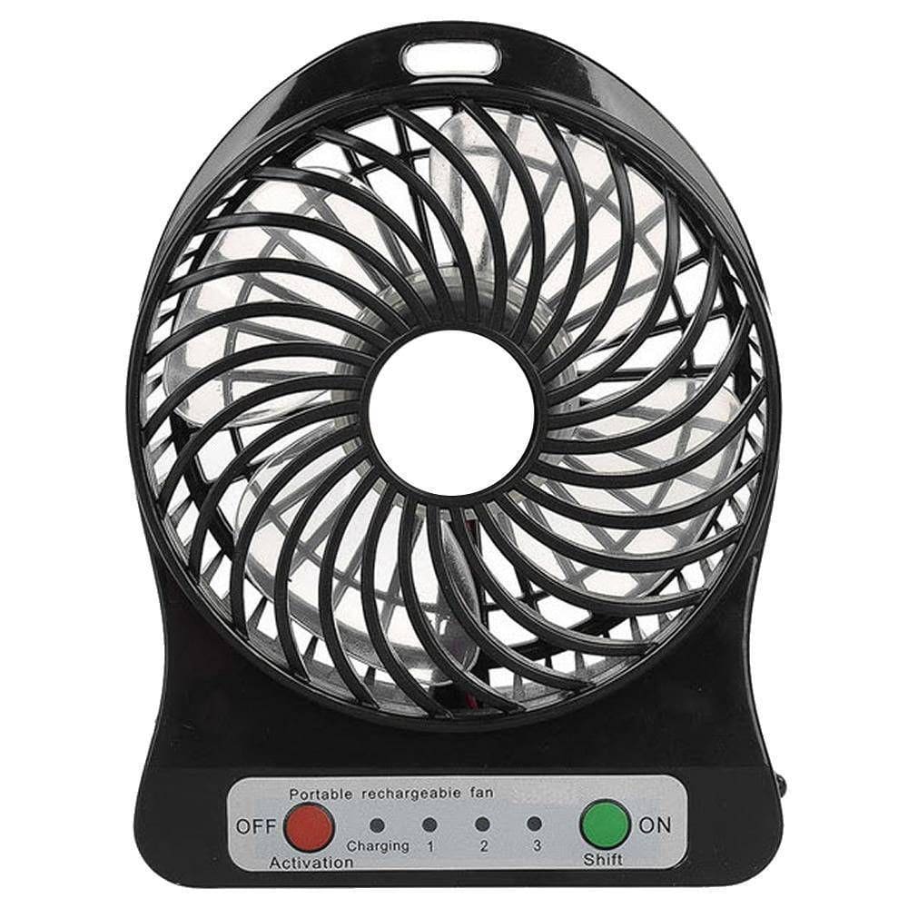 Ventilador USB Recarregável 3 Níveis 2200mAh - 4,5W